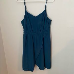 Madewell Silk Blue Cami Short Dress